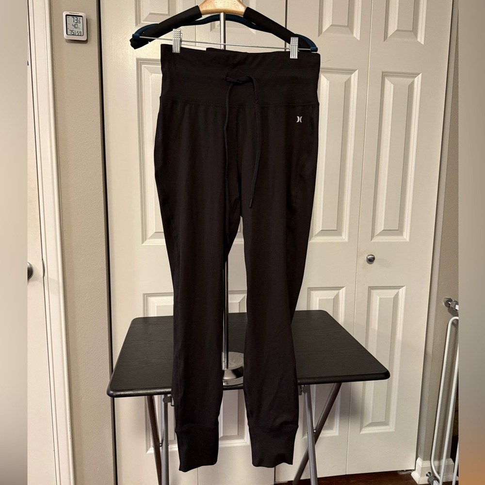 Hurley Women's Juniors Black Activewear Jogger Leggings NWT